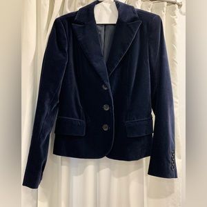 Chaiken Velvet Navy Blue Blazer - Small (6)